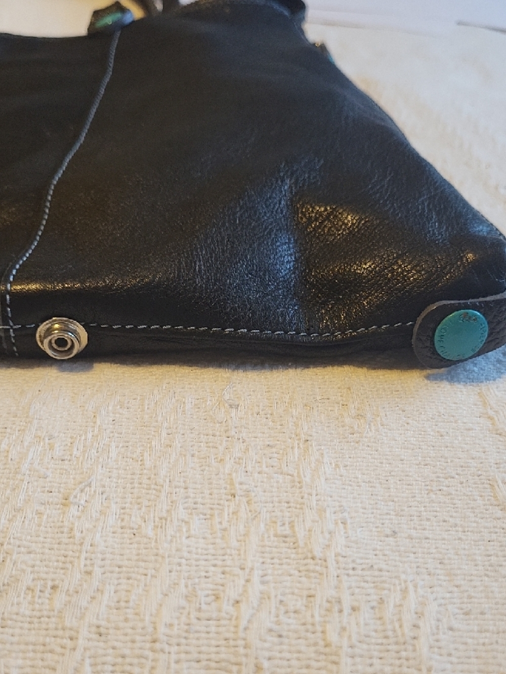 Gabs Black Leather Convertible Tote with Teal Accents - Women Bags - Picture 14 of 14